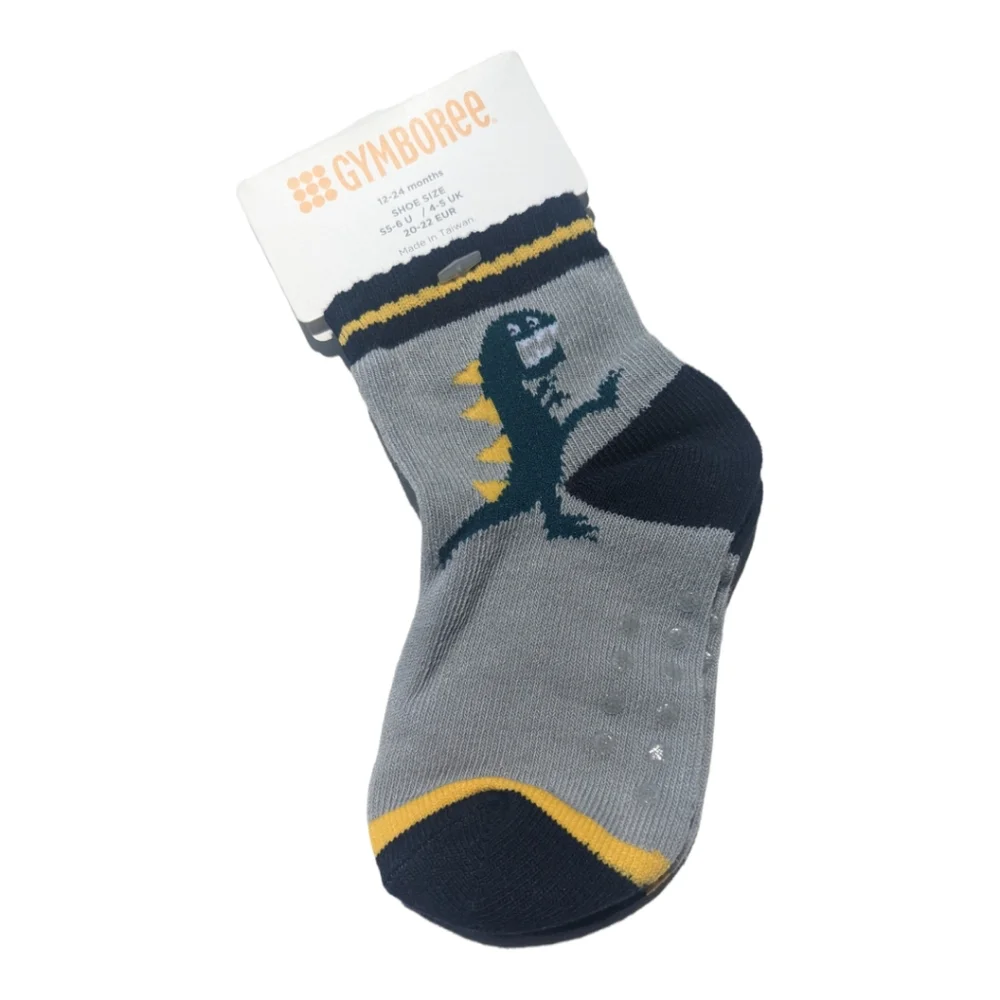 Gymboree Boy 12-24m Shoe Size S5-6 Dinosaur Socks